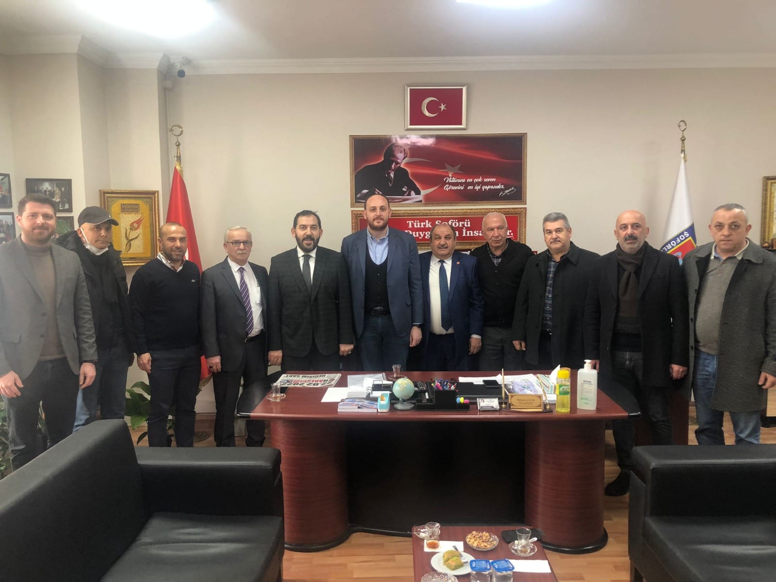 BÜYÜKGÜMÜŞ’TEN ŞOFÖRLER ODASI’NA ZİYARET