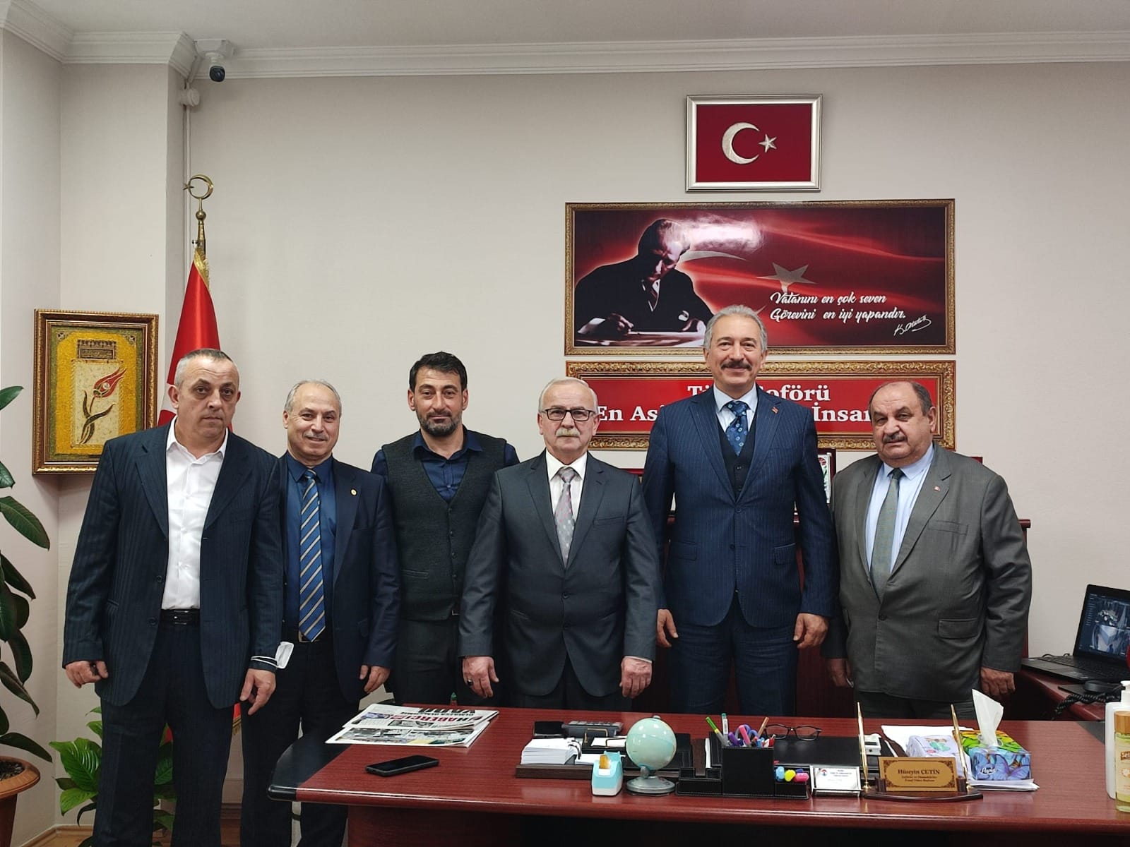 TOPALOĞLU’NDAN ÇETİN’E HAYIRLI OLSUN ZİYARETİ