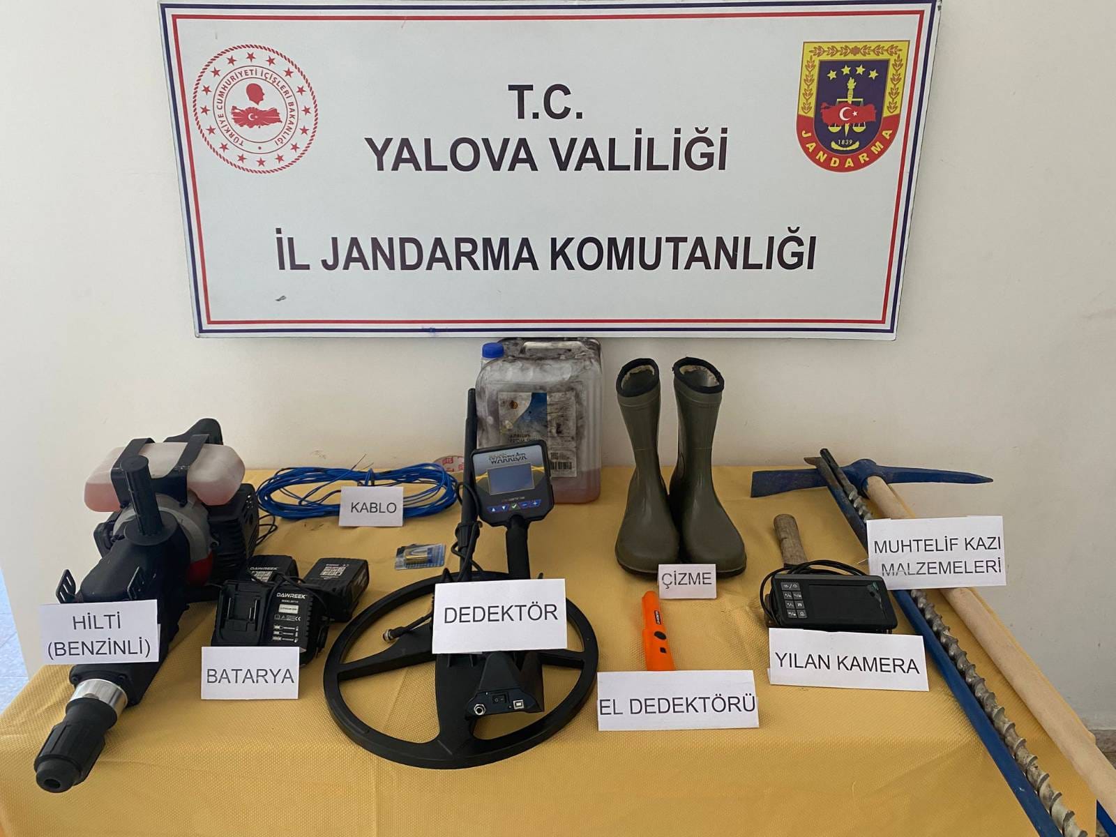 YALOVA’DA KAÇAK KAZI OPERASYONU