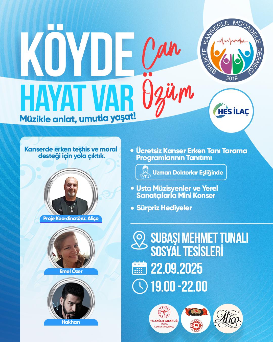 KÖYDE CAN ÖZÜM HAYAT VAR PROJESİ SUBAŞI’NDA DÜZENLENECEK