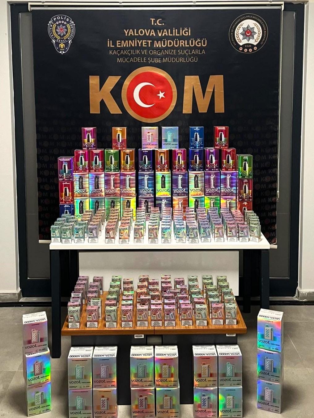 600 ADET KAÇAK ELEKTRONİK SİGARA ELE GEÇİRİLDİ